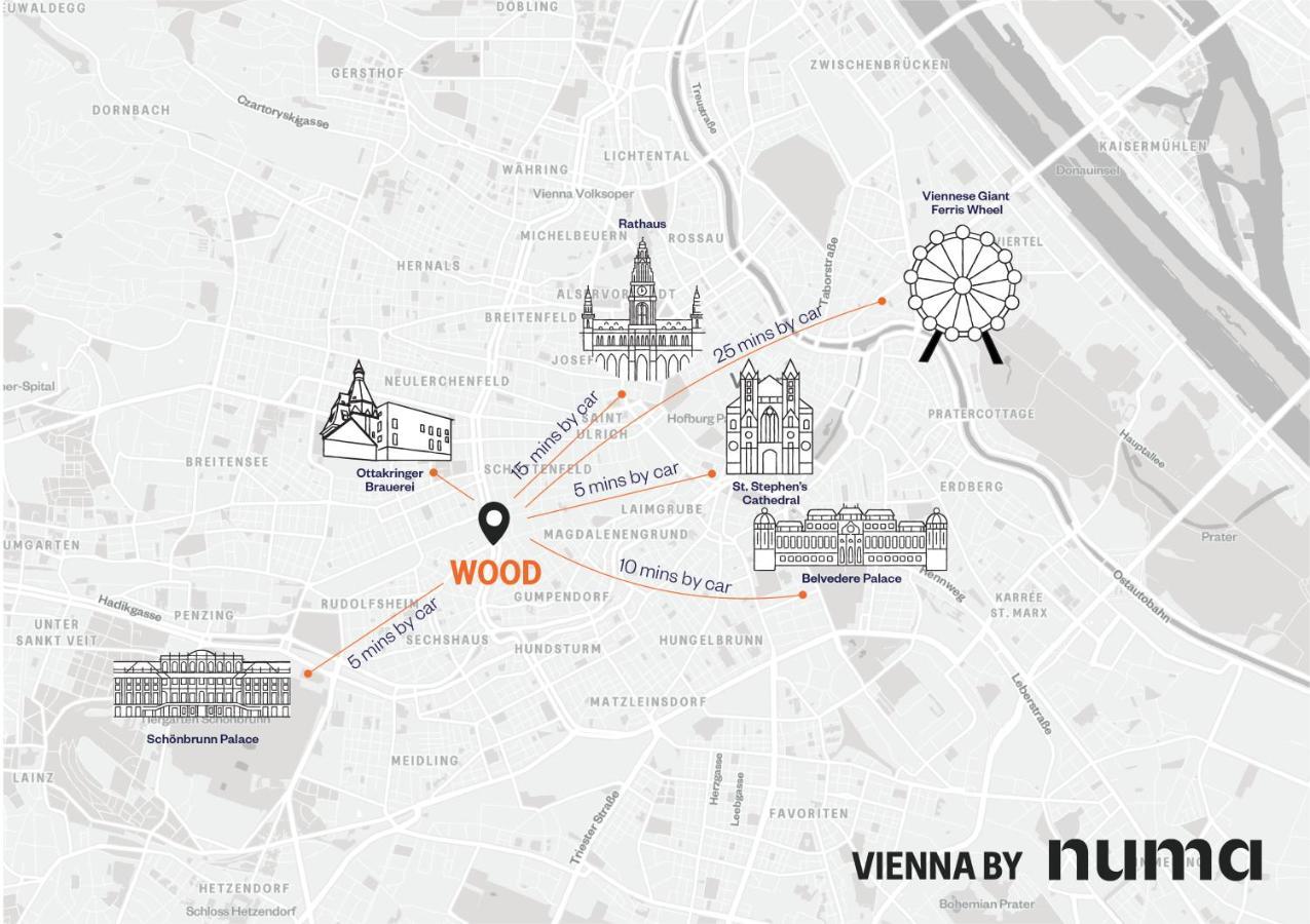 Numa L Wood Rooms & Apartments Wien Eksteriør billede